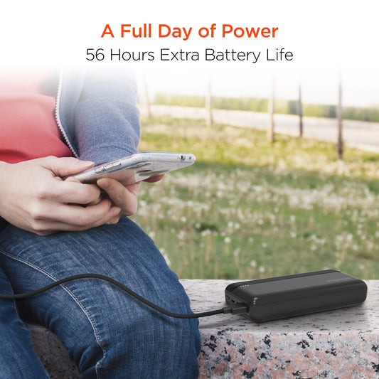 HyperGear 20,000mAh Fast Charging Power Bank (20W USB-C + 18W QC3.0)