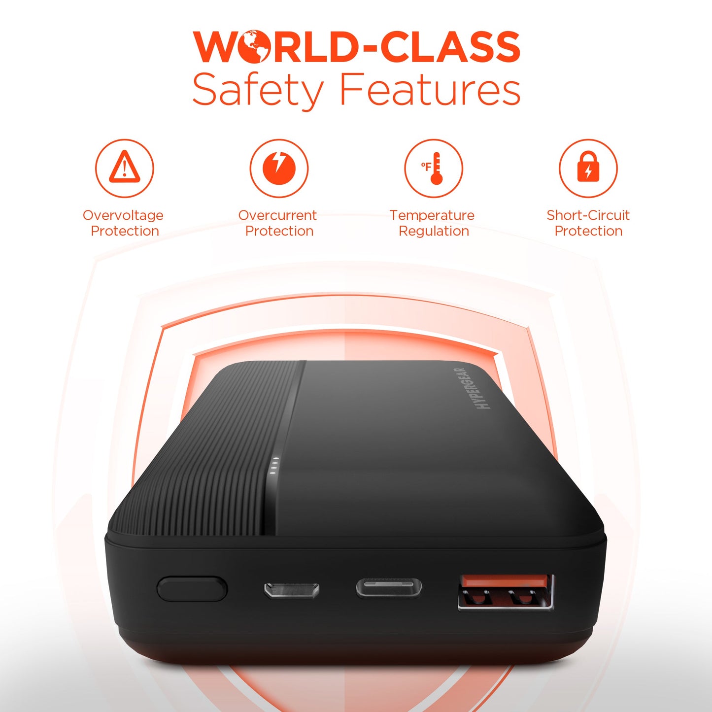HyperGear 20,000mAh Fast Charging Power Bank (20W USB-C + 18W QC3.0)