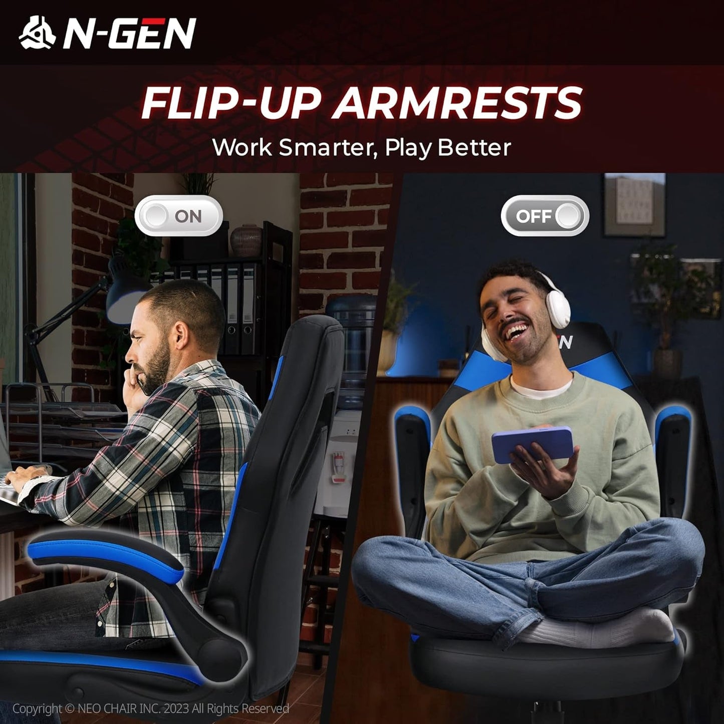 N-GEN Gaming Chair – Comfortable Ergonomic Design for Work & Play