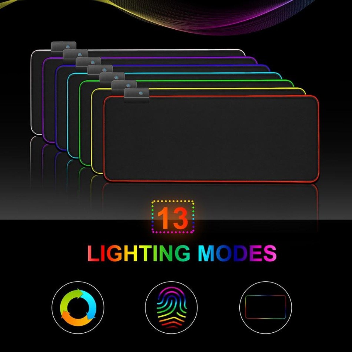 Ninja Dragons One-Touch RGB Gaming Mouse Pad