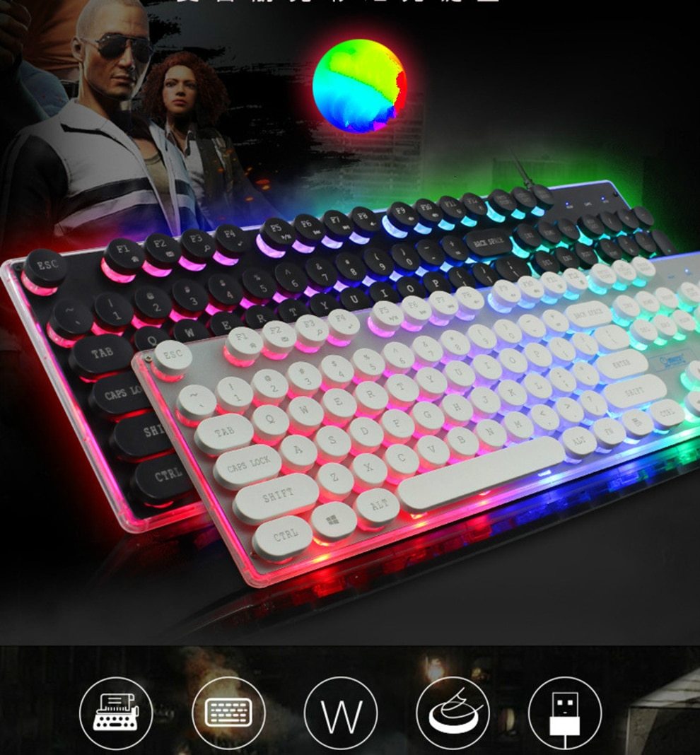 Dragon LED Backlit Gaming Keyboard & Mouse Set